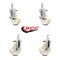 Service Caster 5 Inch Nylon Wheel Swivel 3/4 Inch Square Stem Caster Brakes SCC, 2PK SCC-SQ20S514-NYS-TLB-34-2-S-2 - alternate 4